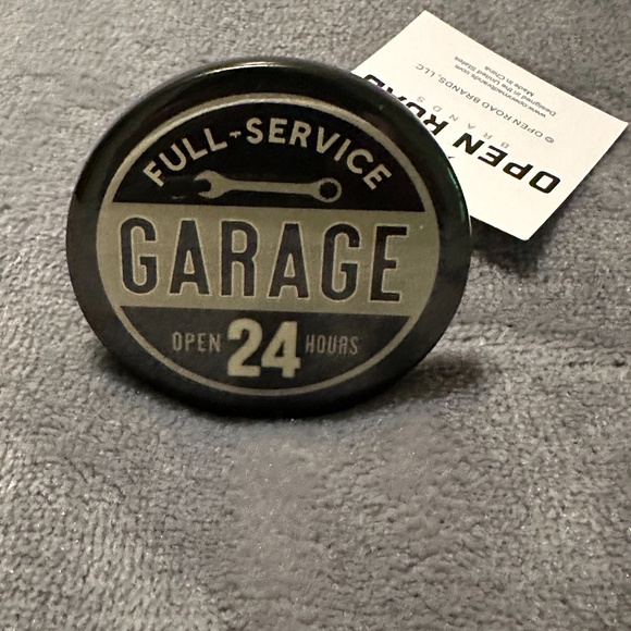 Decorative Man Cave Cabinet Knobs  "Full-Service Garage" by Open Road NWT - Picture 6 of 6
